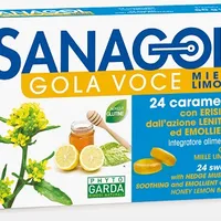 Phyto Garda Sanagol Gola Voce Gusto Miele Limone 24 Caramelle