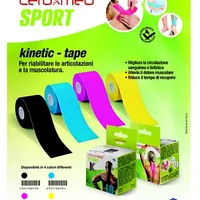 Ceroxmed Sport Kinetic Tape Blu Bendaggio Adesivo Elastico