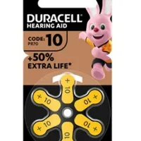 Duracell Easytab 10 Giallo Batterie Apparecchio Acustico 6 Batterie