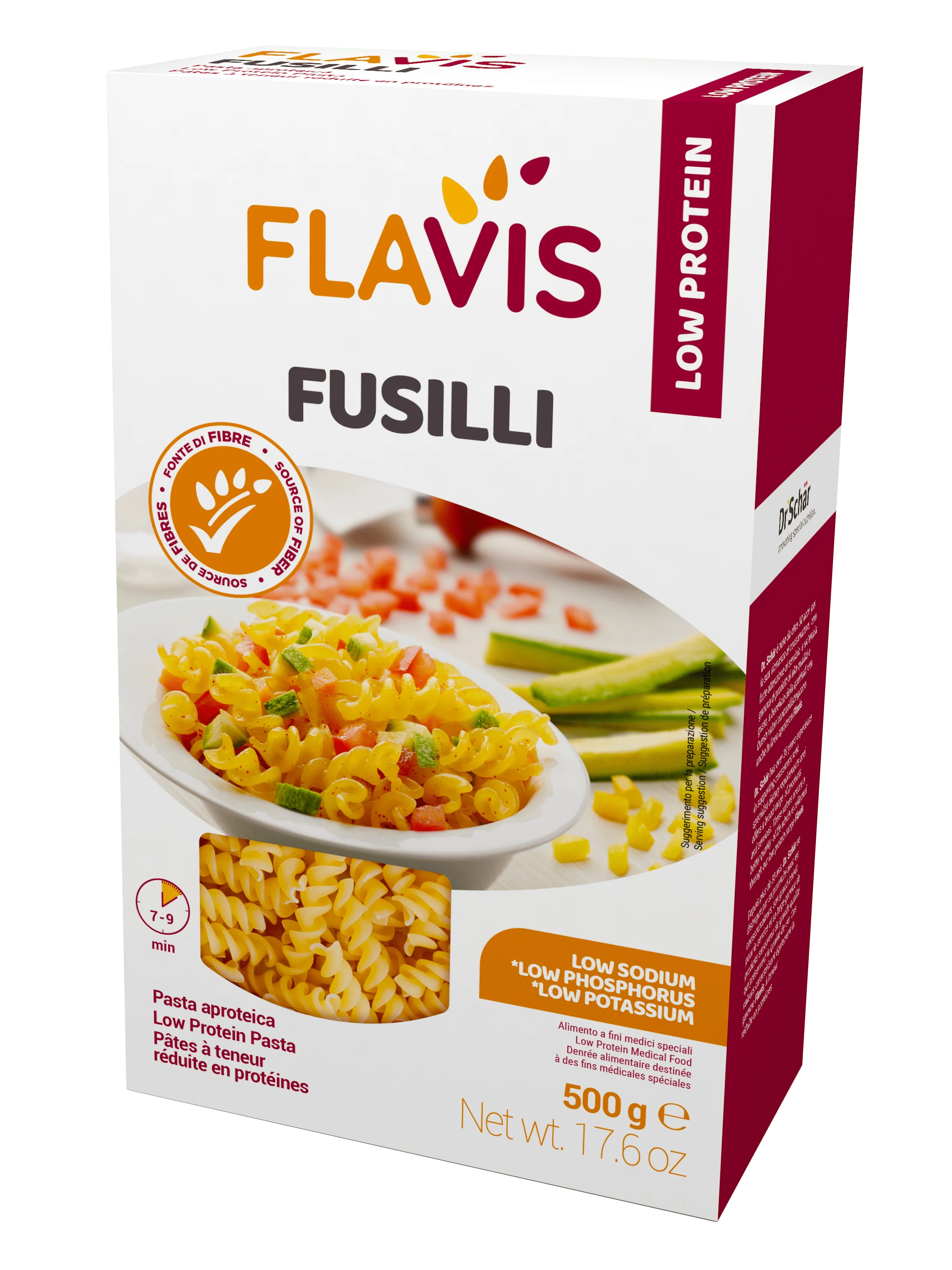 Flavis Fusilli 500G Ricca in FIbre