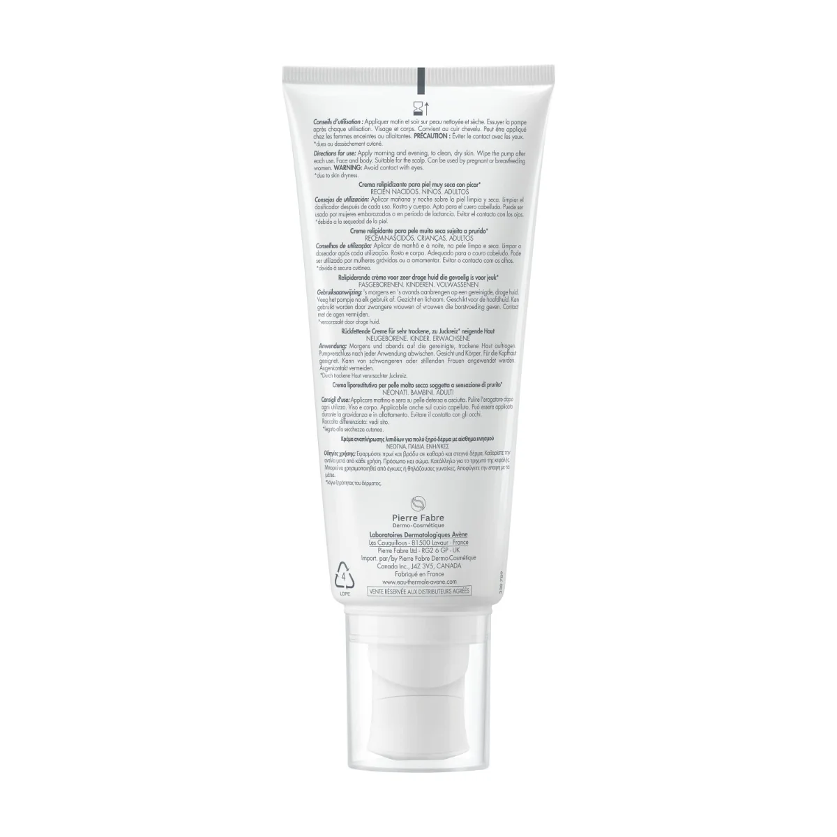 Avene Xeracalm Ad Crema Liporestitutiva 200 Ml