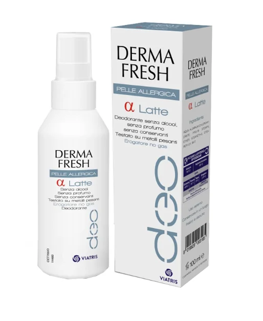 Dermafresh Pelle Allergica Alfa Deo Spray no gas 100 ml Senza alcool e senza profumo