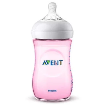 Avent Bib Nat Pp Rosa 260 ml