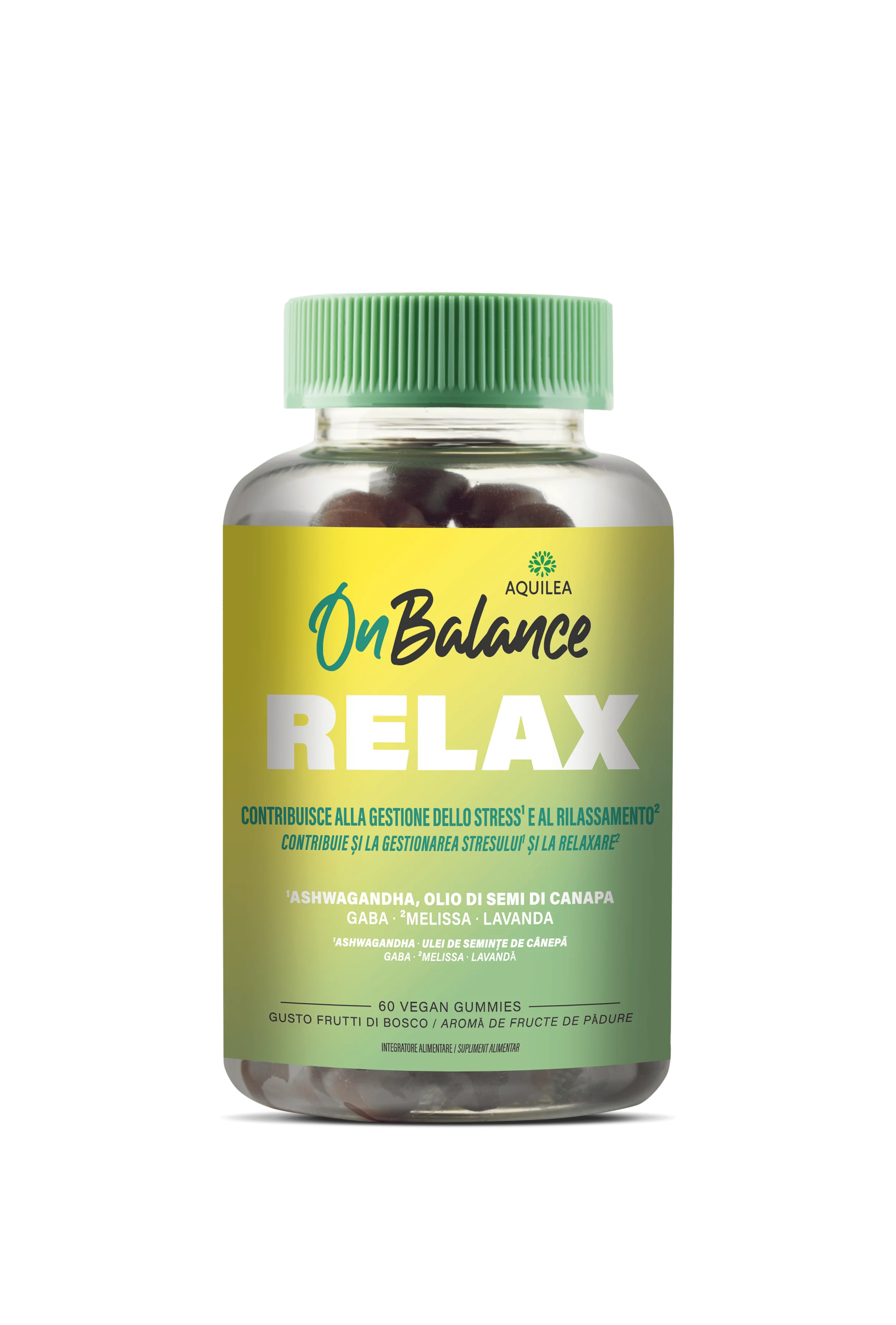 Aquilea On Balance Relax 60 Gummies Stress e Affaticamento