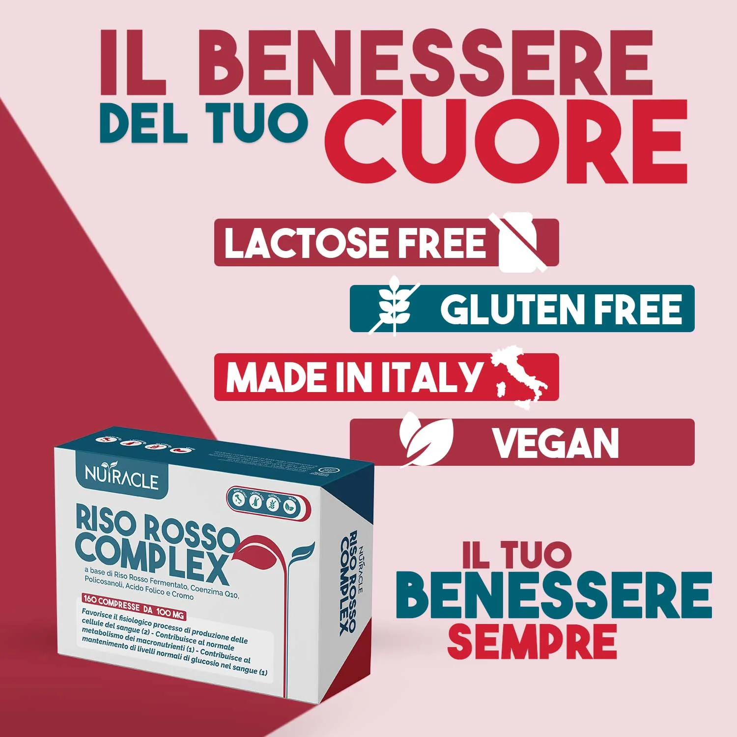 Nutracle Riso Rosso 160Cpr Benessere Cardiaco