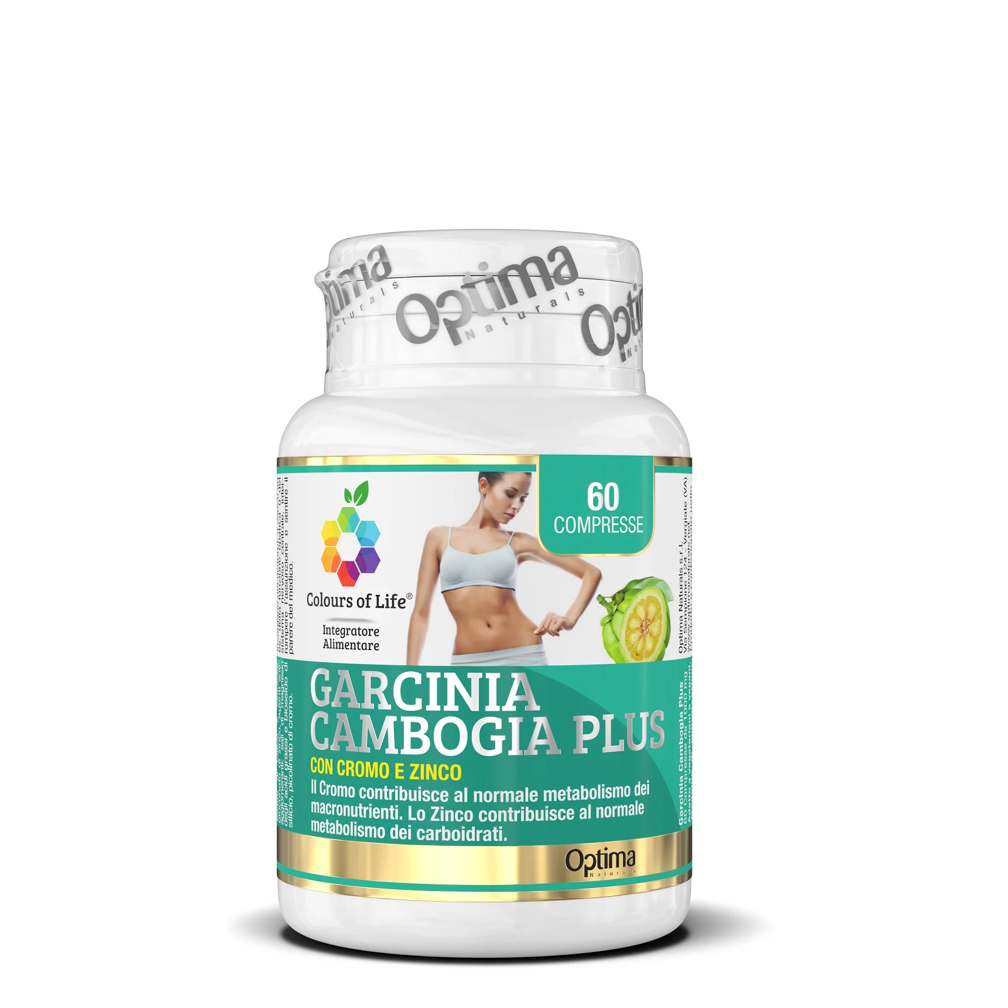 Optima Colours Of Life Garcinia Cambogia Plus Con Cromo e Zinco per il controllo del peso