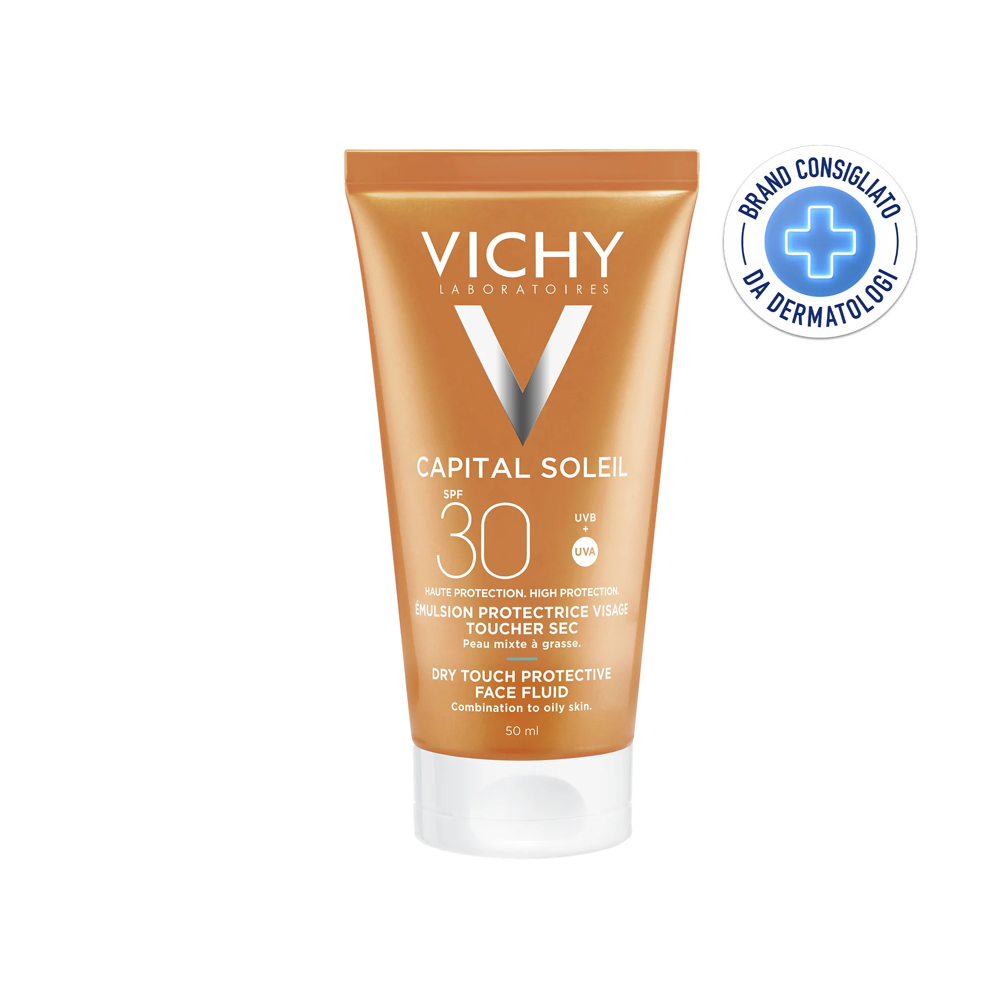 Vichy Ideal Soleil Viso Dry Touch SPF 30 50 ml Crema Solare Anti-Lucidità