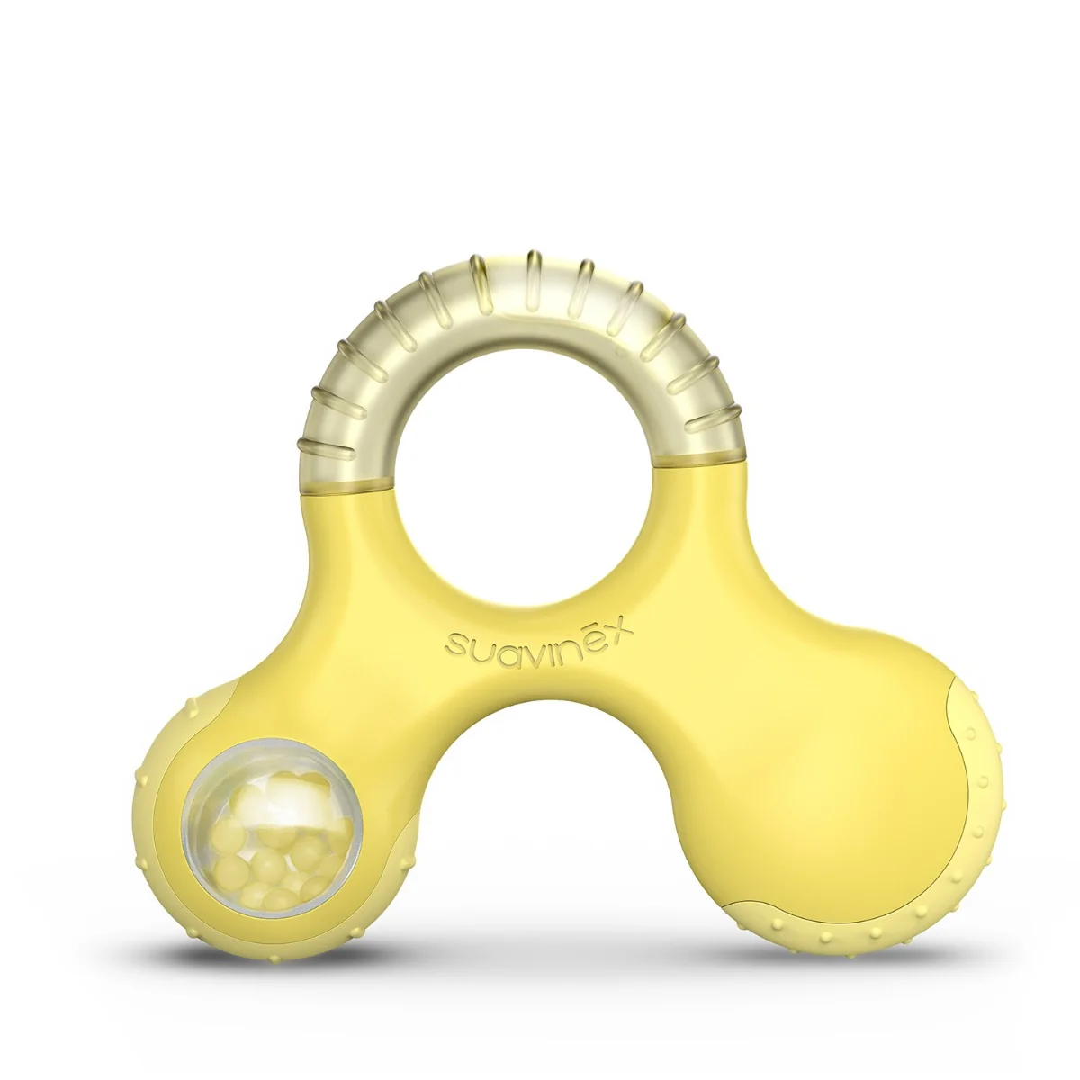 Suavinex Anello Dentizione Step 3 +6 Mesi Giallo Massaggiagengive