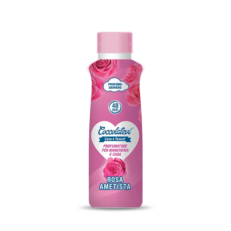 Coccolatevi Profumo Bucato Rosa Ametista 300 ml Profumatore Bucato e Superfici