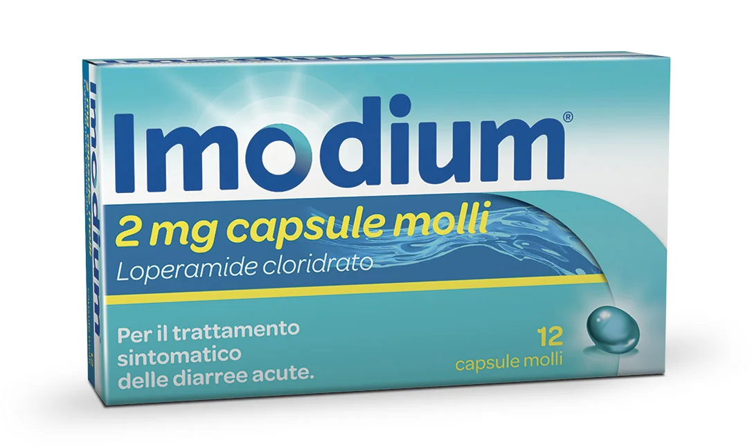 Imodium Diarrea Acuta 12 Capsule Molli Per Intestino