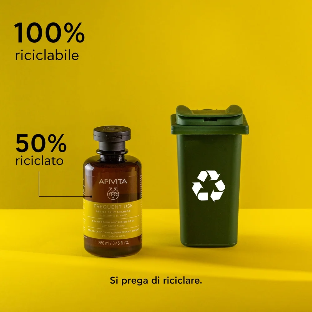 Apivita Gentle Daily Shampoo Uso Frequente 250 ml Camomilla e Miele