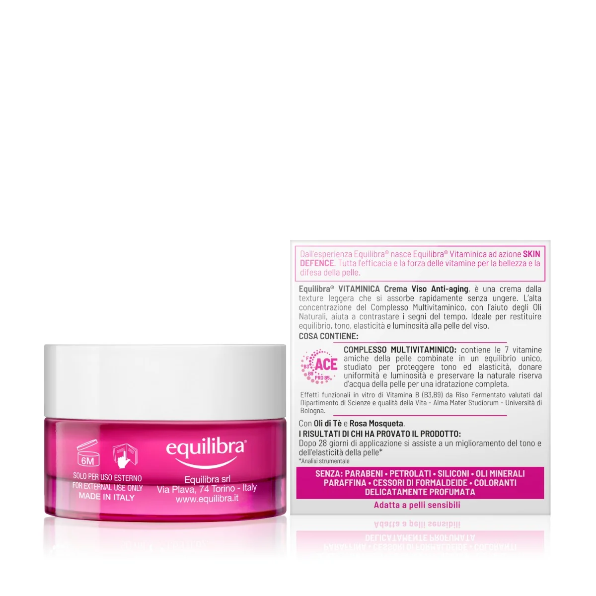 Equilibra Viso Vitaminica Crema Antiaging 50 Ml Antietà