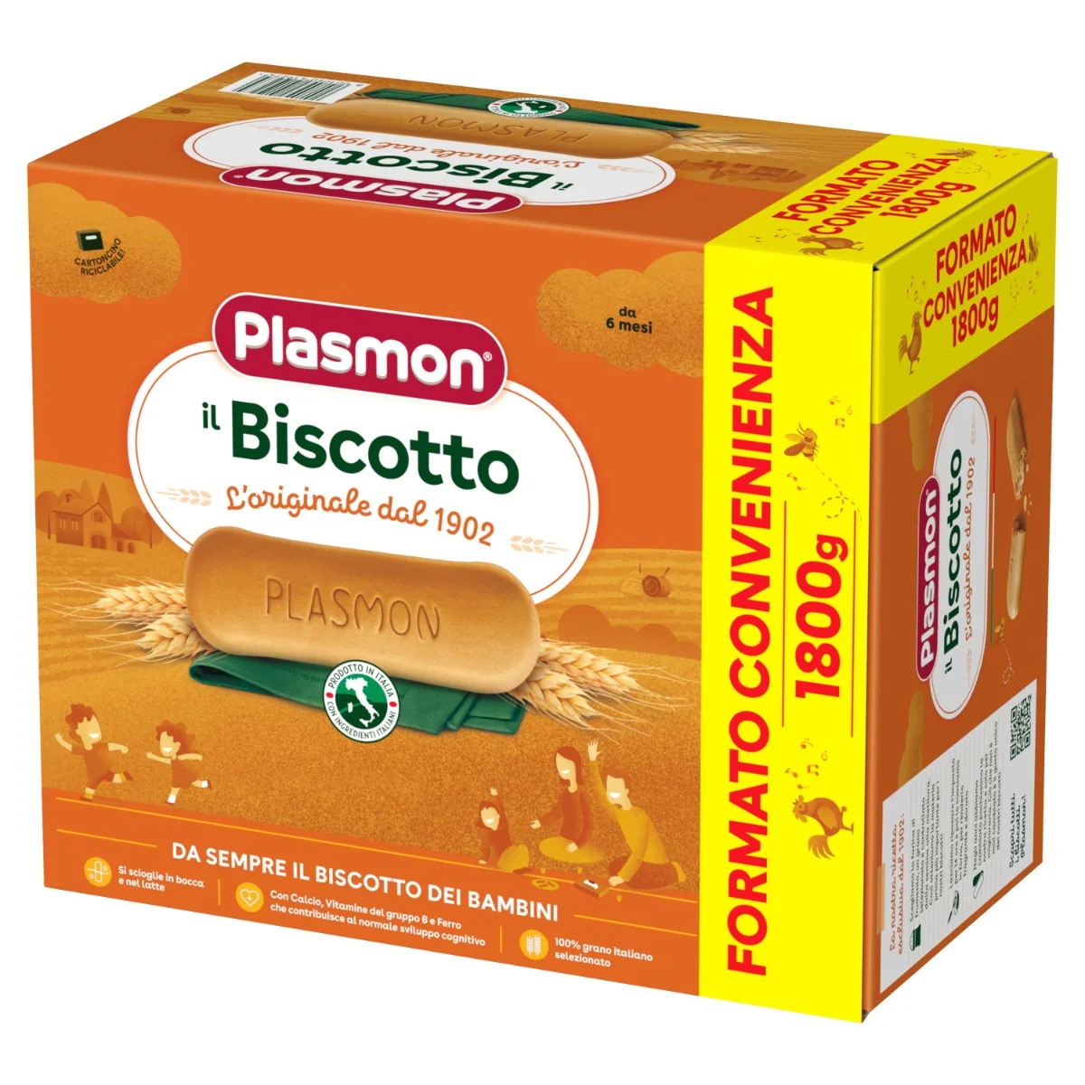 Plasmon Biscotto 1800 g Ricchi in Ferro