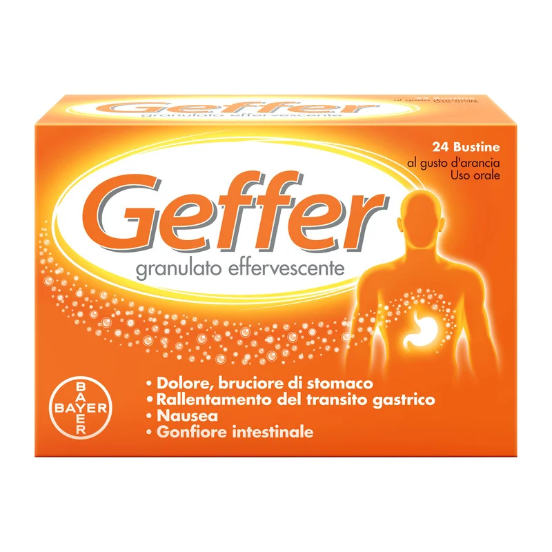 Geffer Antiacido 24 Bustine Bruciore di Stomaco e Nausea