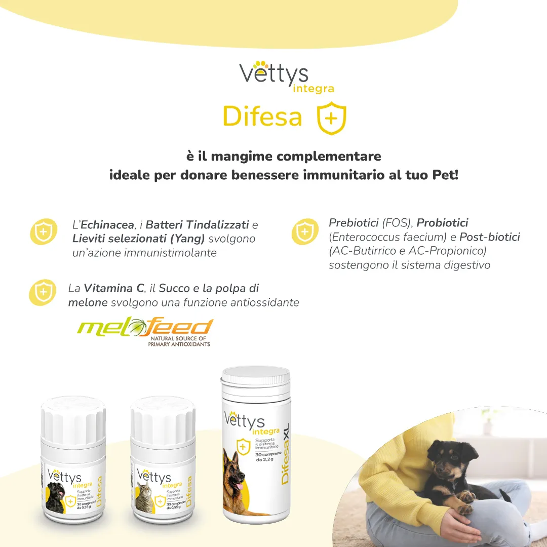 Vettys Integra Difesa Cane 30 Compresse Sistema Immunitario