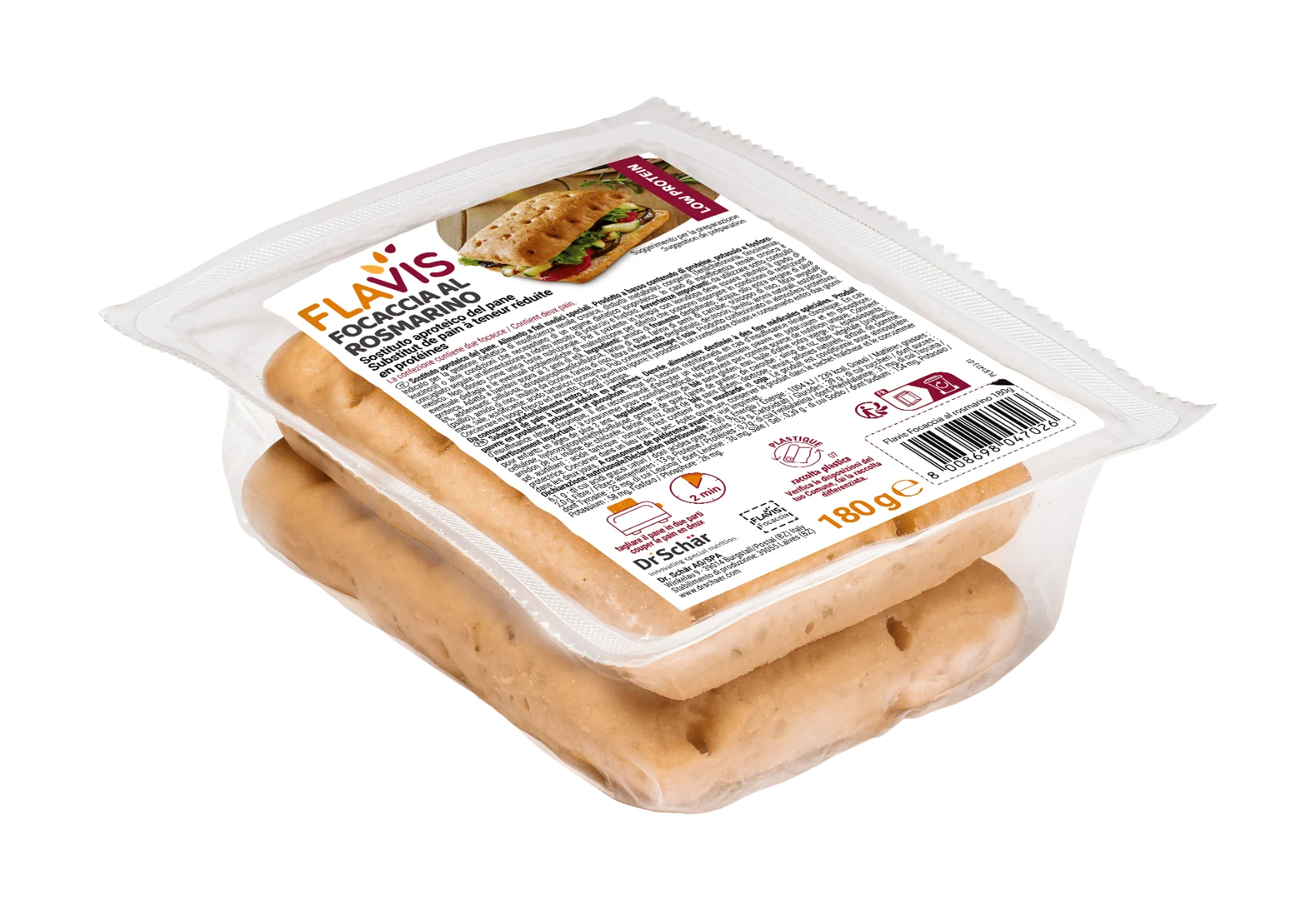 Flavis Focaccia Rosmarino 2Pz