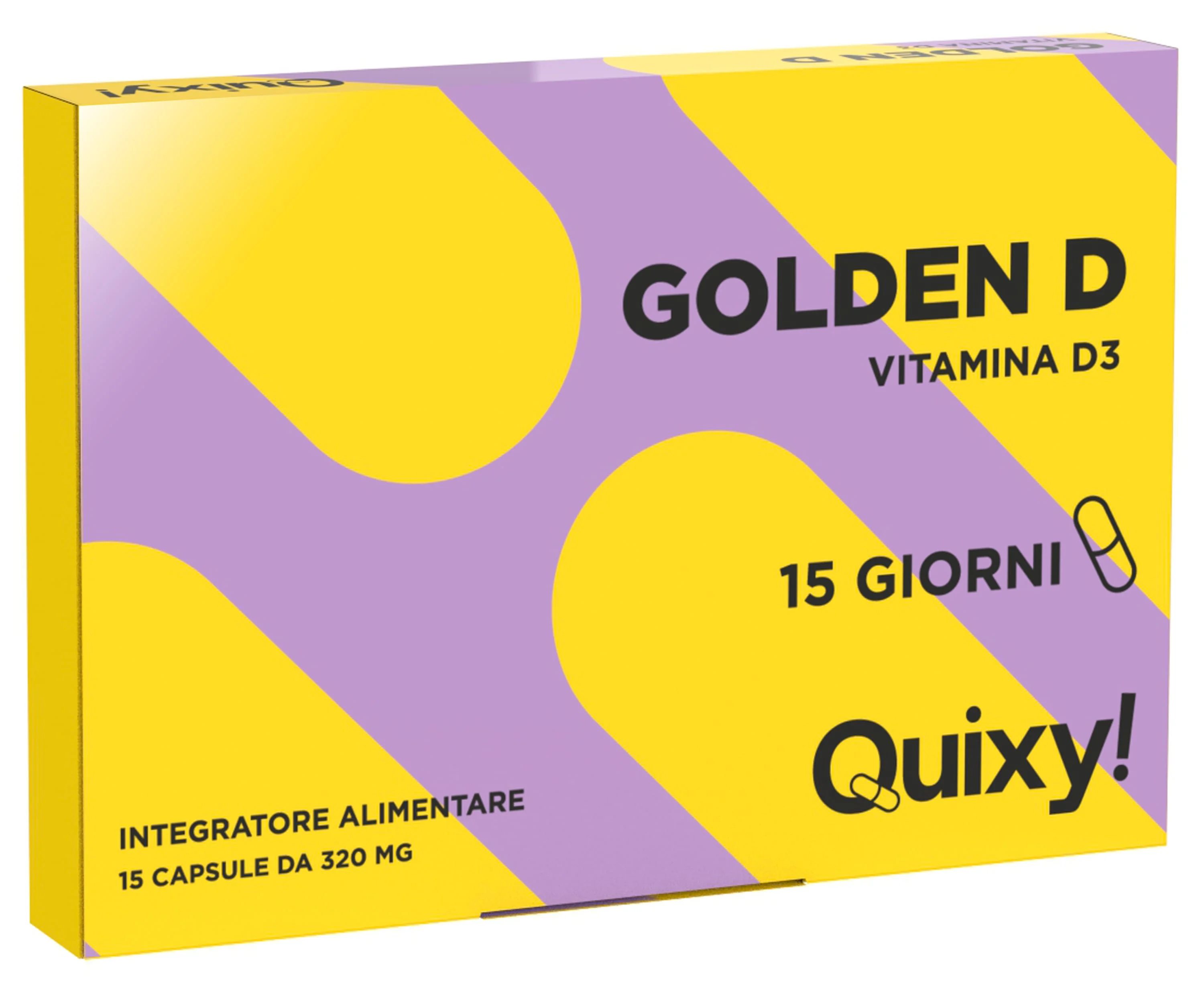 Ec Quixy Golden D- Vit D 15Cps Benessere Ossa e Muscoli