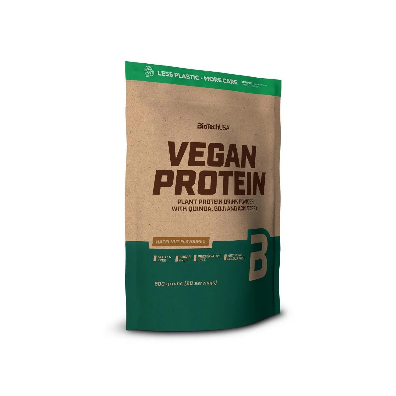 Biotechusa Vegan Protein Nocciola 500 g Massa Muscolare