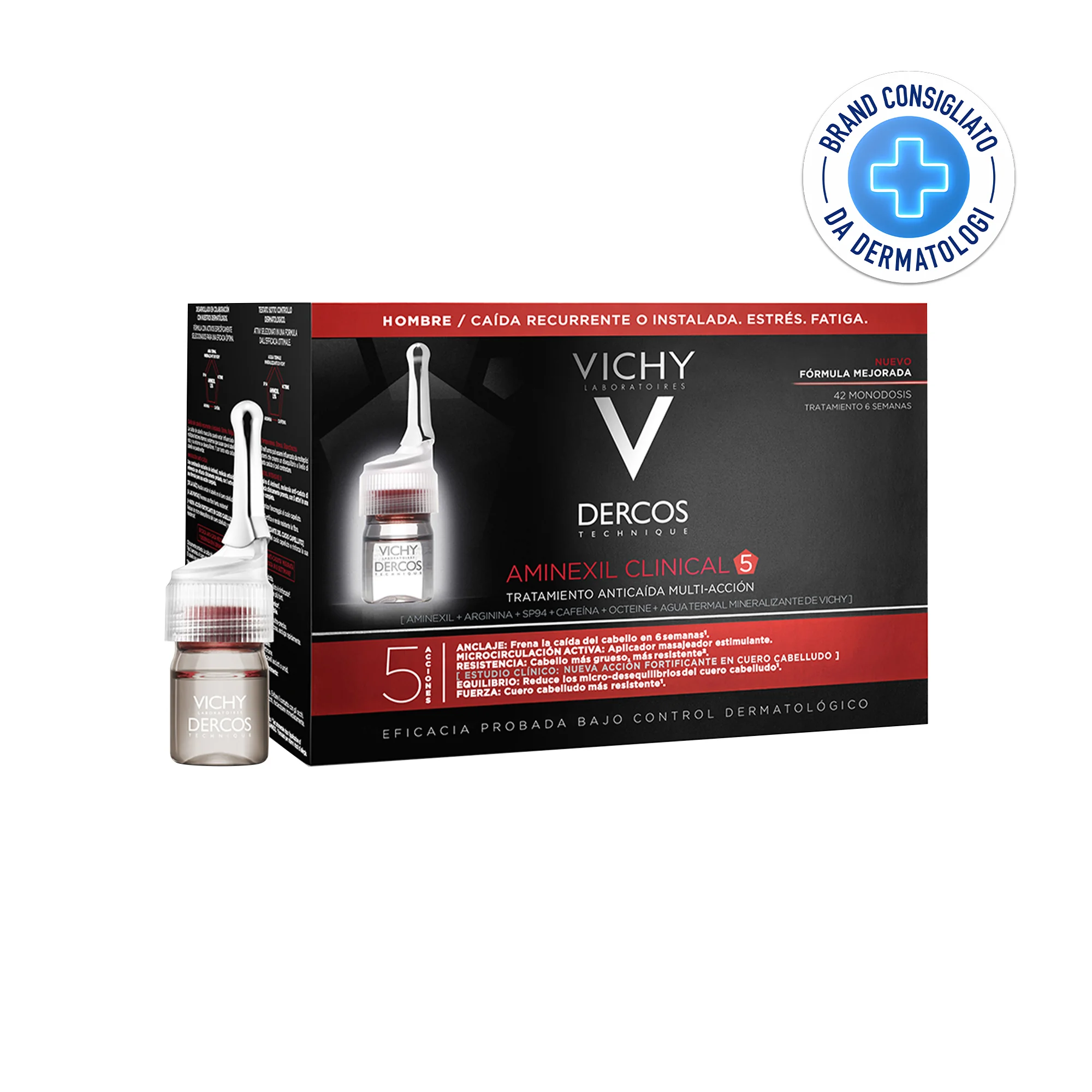 Vichy Dercos Aminexil 42 Fiale x 6 Ml Trattamento anticaduta uomo