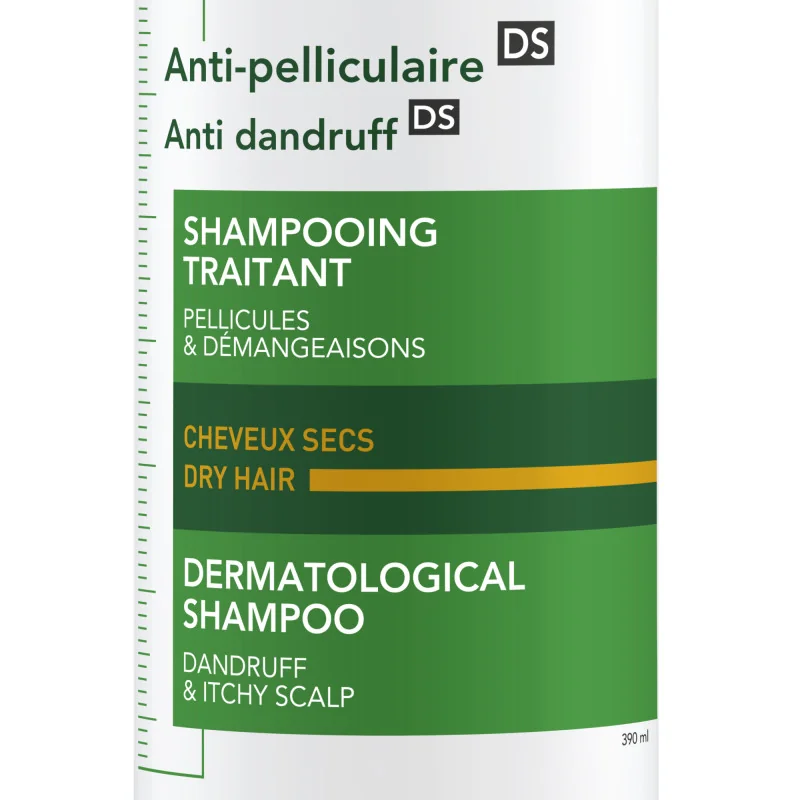 Dercos Shampoo Anti-forfora DS capelli secchi 390 ml Allevia Prurito