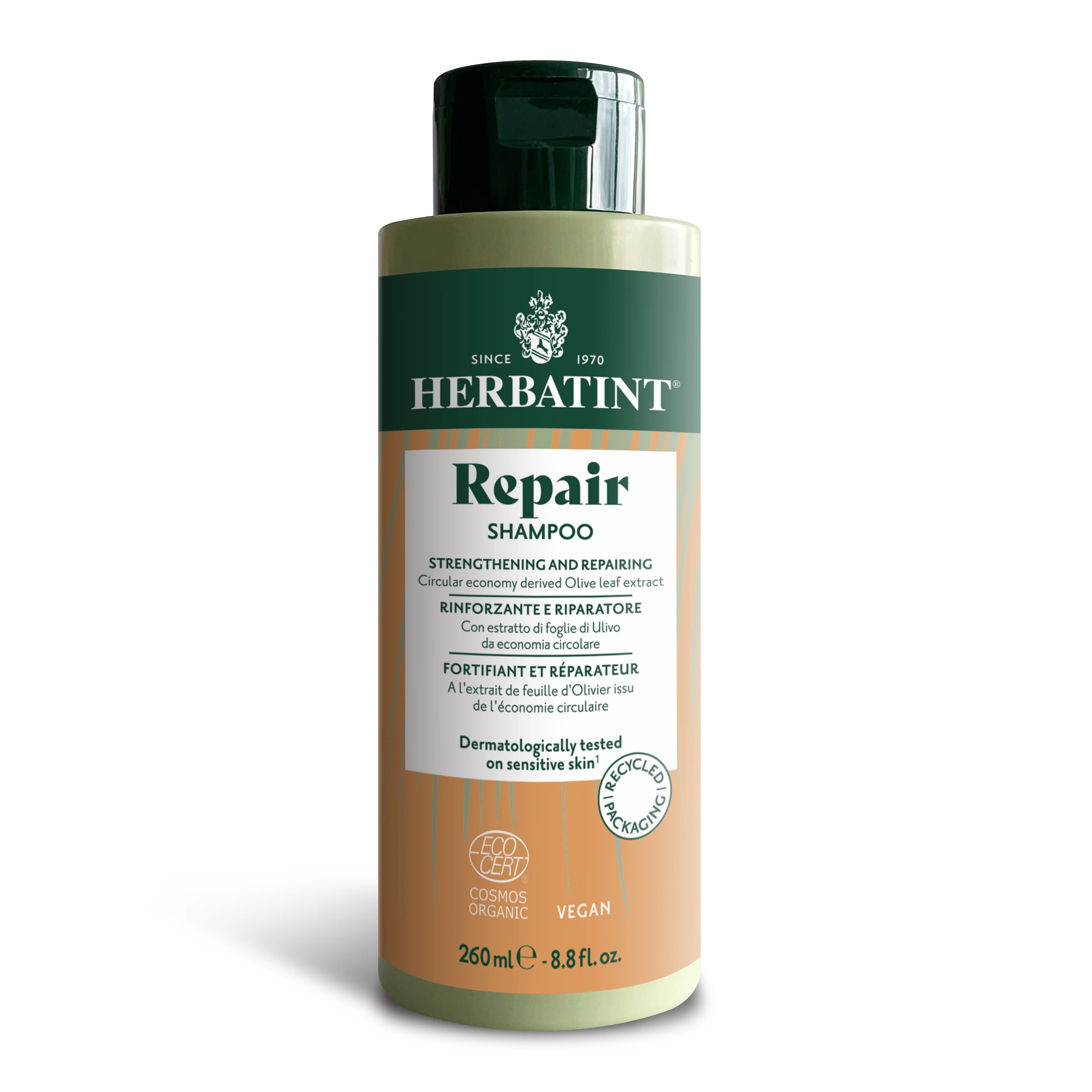 Herbatint Repair Shampoo 260 ml Capelli Stressati e Danneggiati