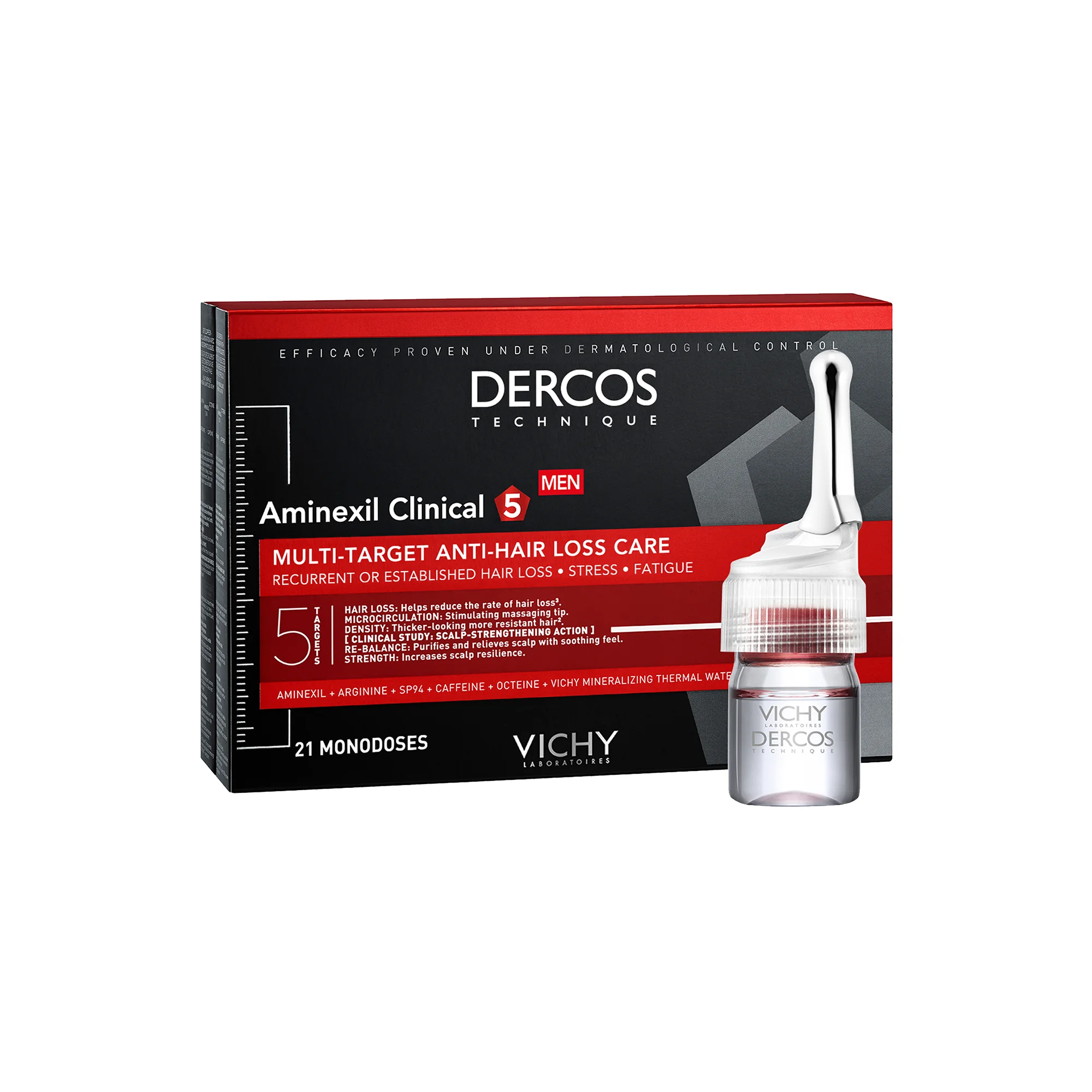Vichy Dercos Aminexil 21 Fiale x 6 Ml Trattamento anticaduta uomo