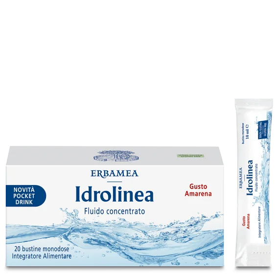 Erbamea Idrolinea Fluido Concentrato 20 Stick Pack Drenaggio Liquidi