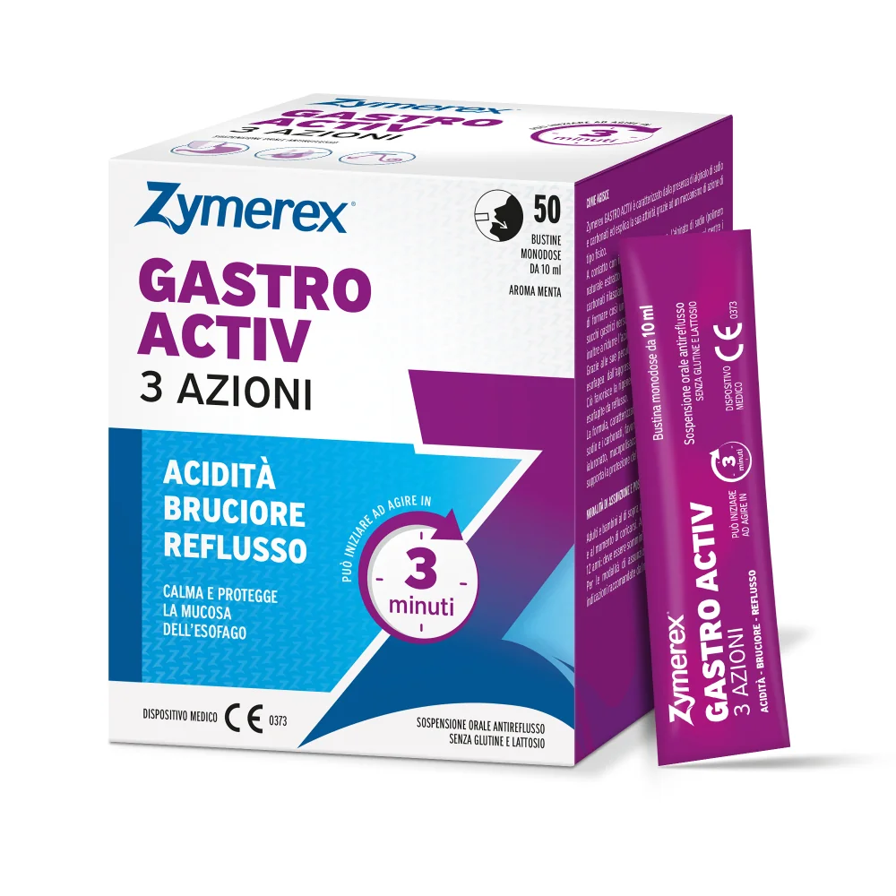 Zymerex Gastro Activ 50 Bustine Acidità Bruciore Reflusso