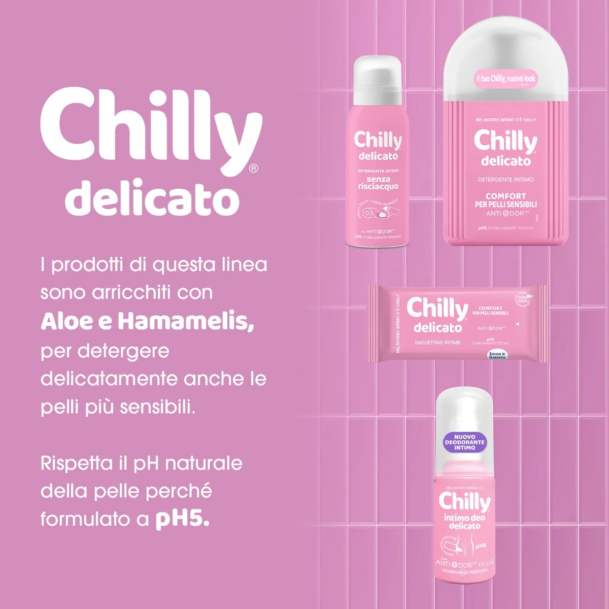 Chilly Detergente Delicato 300 ml Intimo addolcente