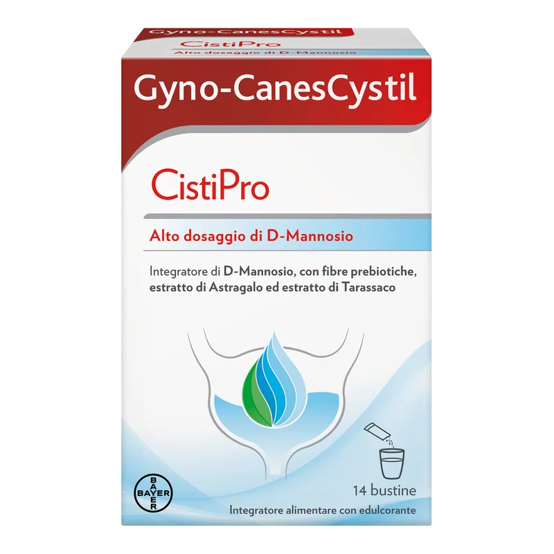 Gyno-CanesCystil Integratore con D-Mannosio 14 Bustine Benessere Vie Urinarie
