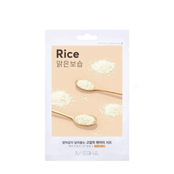 Missha Airy Fit Sheet Mask Rice 19 G Maschera viso in tessuto