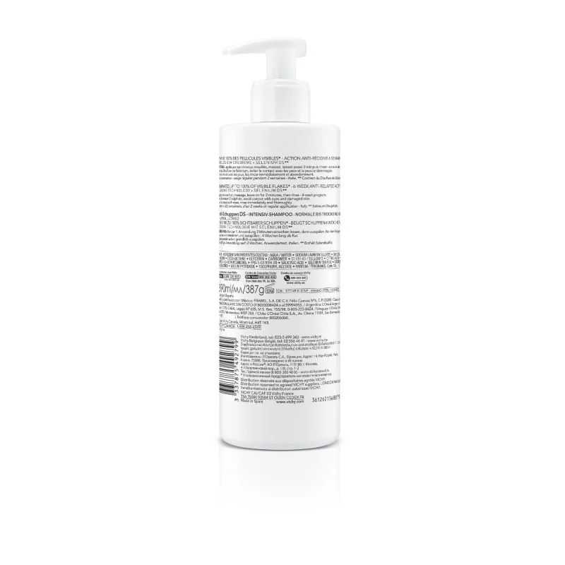 Dercos Shampoo Anti-forfora DS capelli secchi 390 ml Allevia Prurito