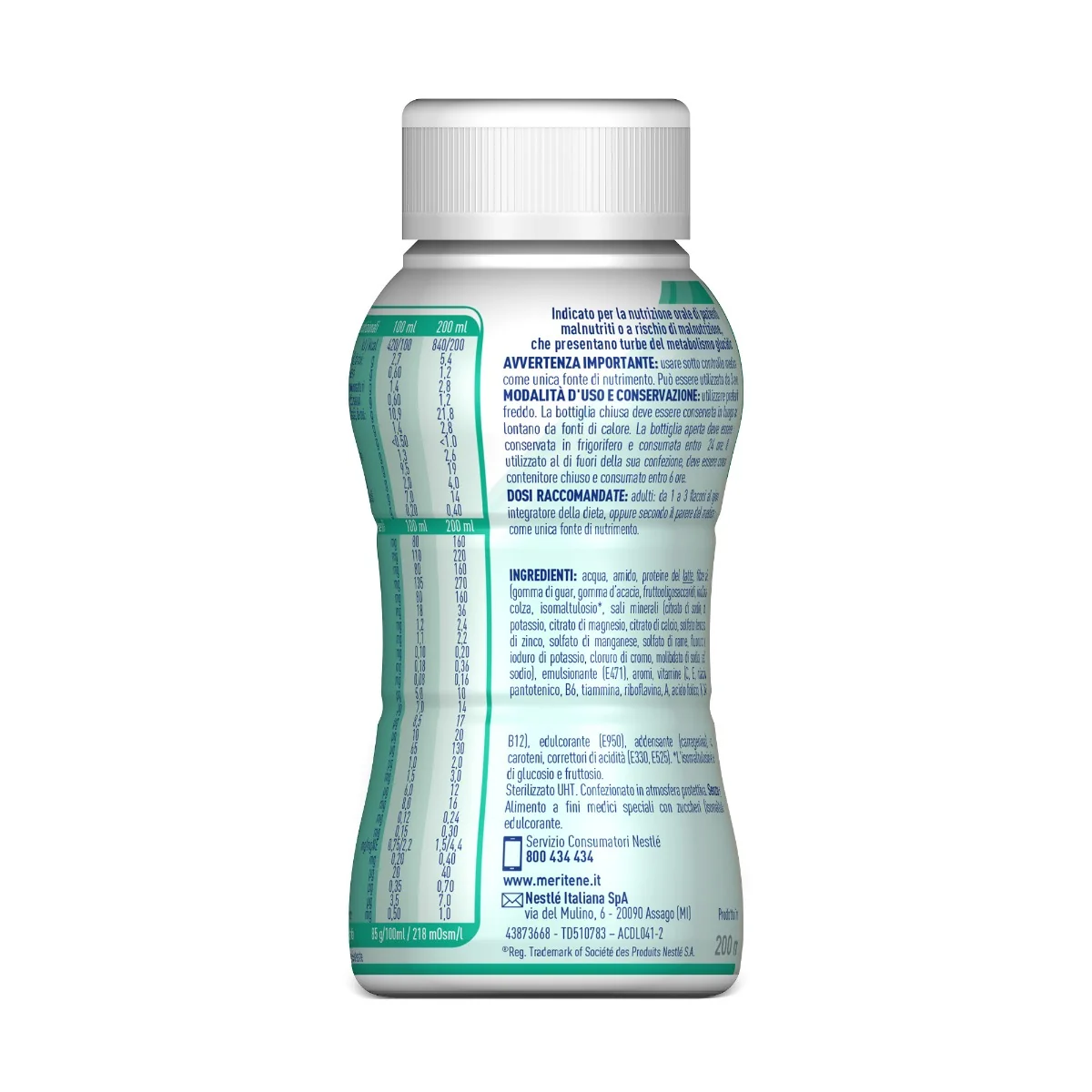 Resource Diabet Plus Vaniglia Alimento Dietetico Con Fibre 4x200 ml