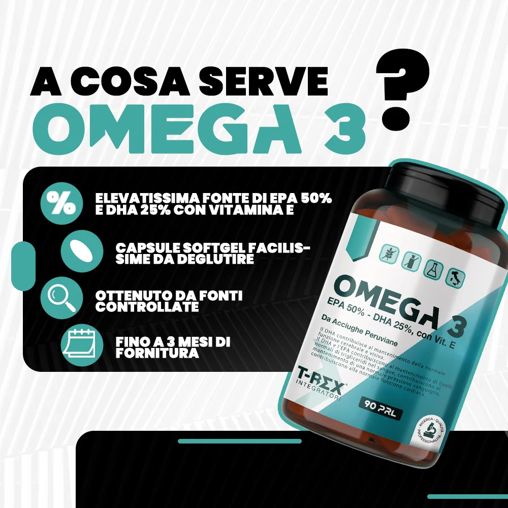T-Rex Omega 3 90Prl Senza Glutine