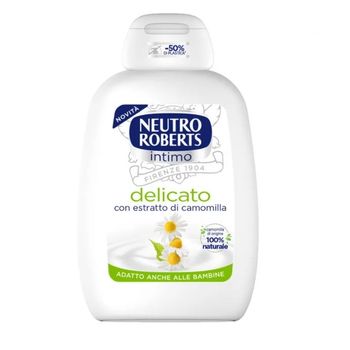 Neutro Roberts Intimo Detergente Delicato 200 ml Con Camomilla 100% di Origine Naturale