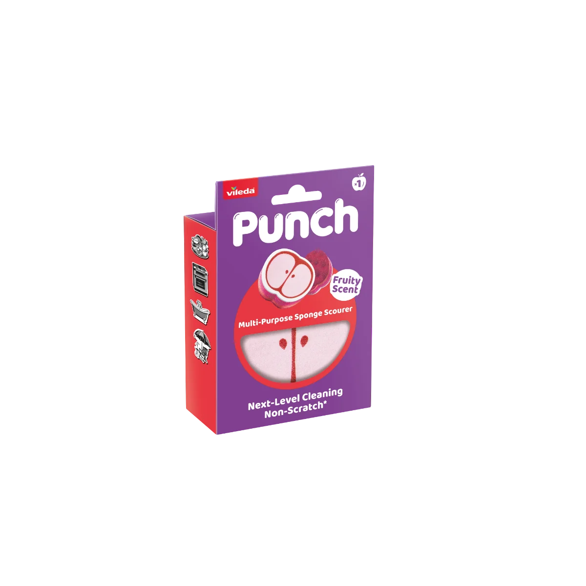 Vileda Spugna Abrasiva Punch Mela