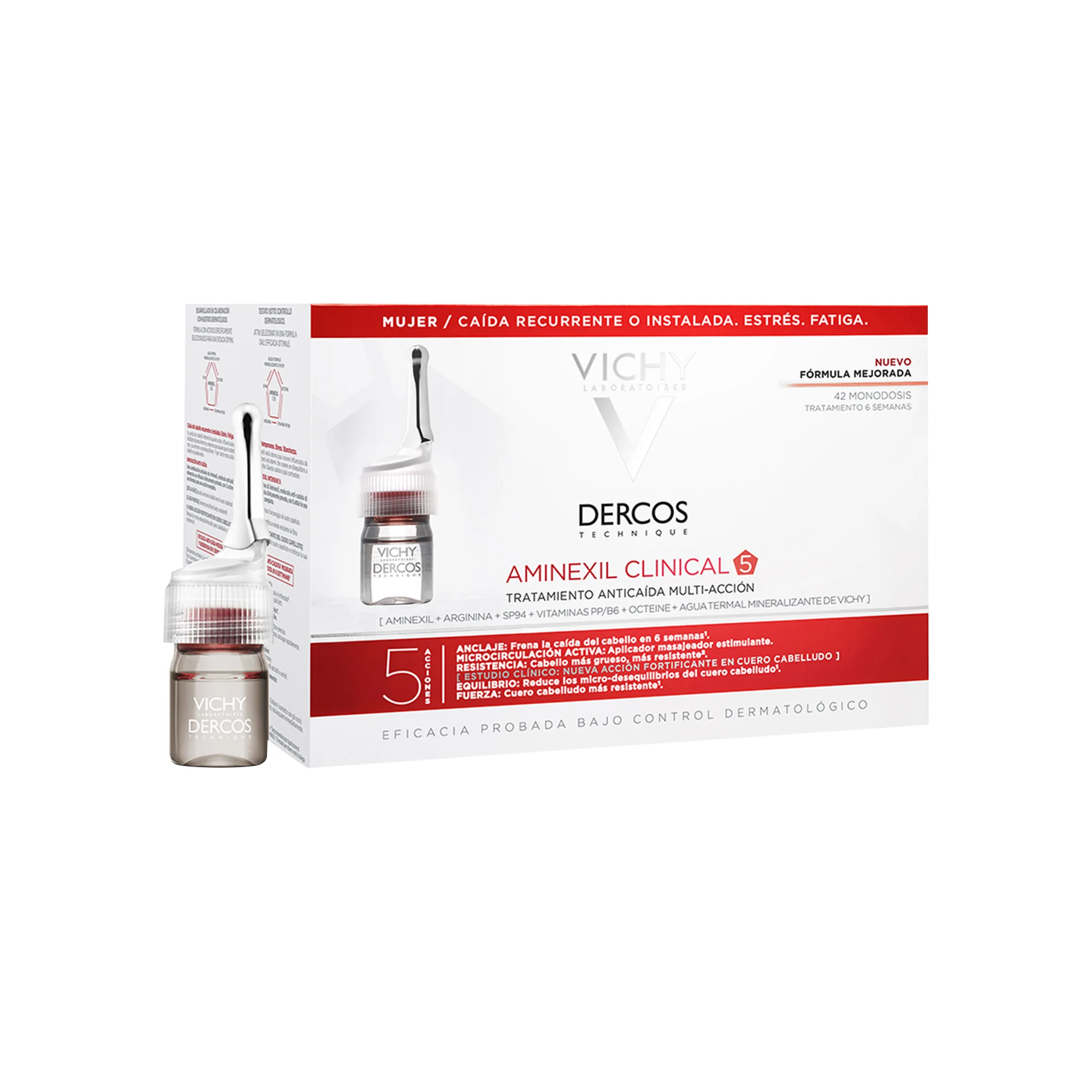 Vichy Dercos Aminexil Intensive 5 Donna 42 Fiale Trattamento Anticaduta Donna