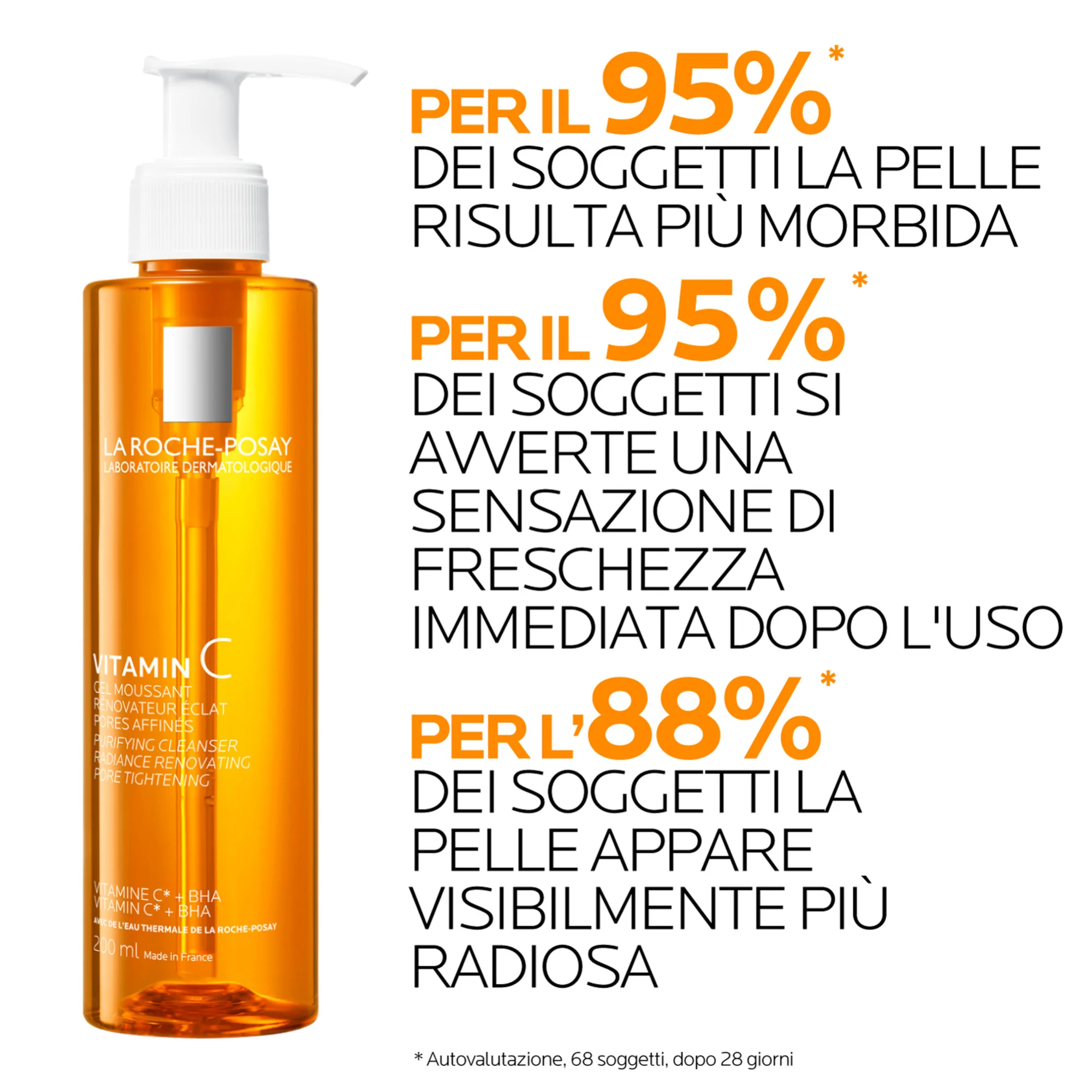 La Roche-Posay Pure Vitamin C Cleanser 200 ml Detergente Viso