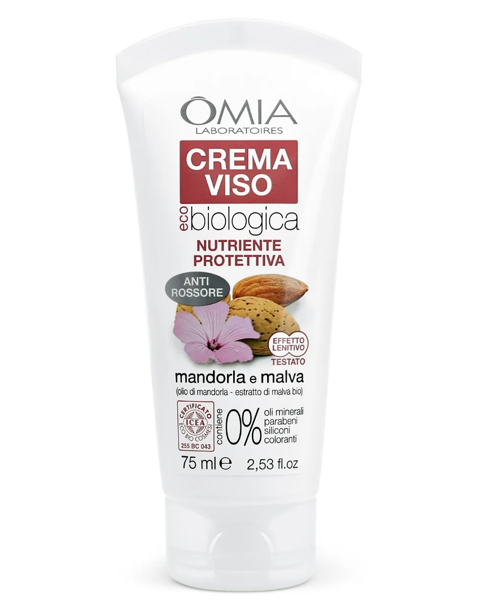 Omia Crema Viso Mandorla Malva Lenitiva 75 ml