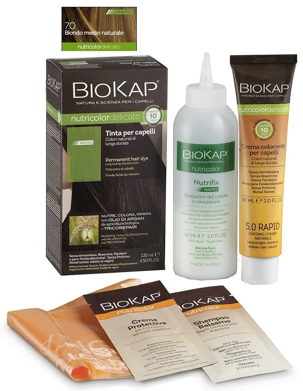 Biokap Nutricolor Delicato Rapid 7 Biondo Medio Naturale Tinta Per Capelli