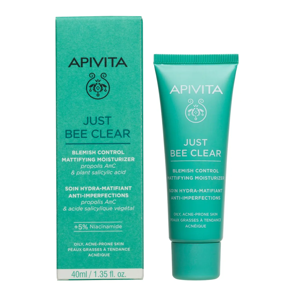 Apivita Just Bee Clear Hydra 40 ml Crema Idratante Opacizzante