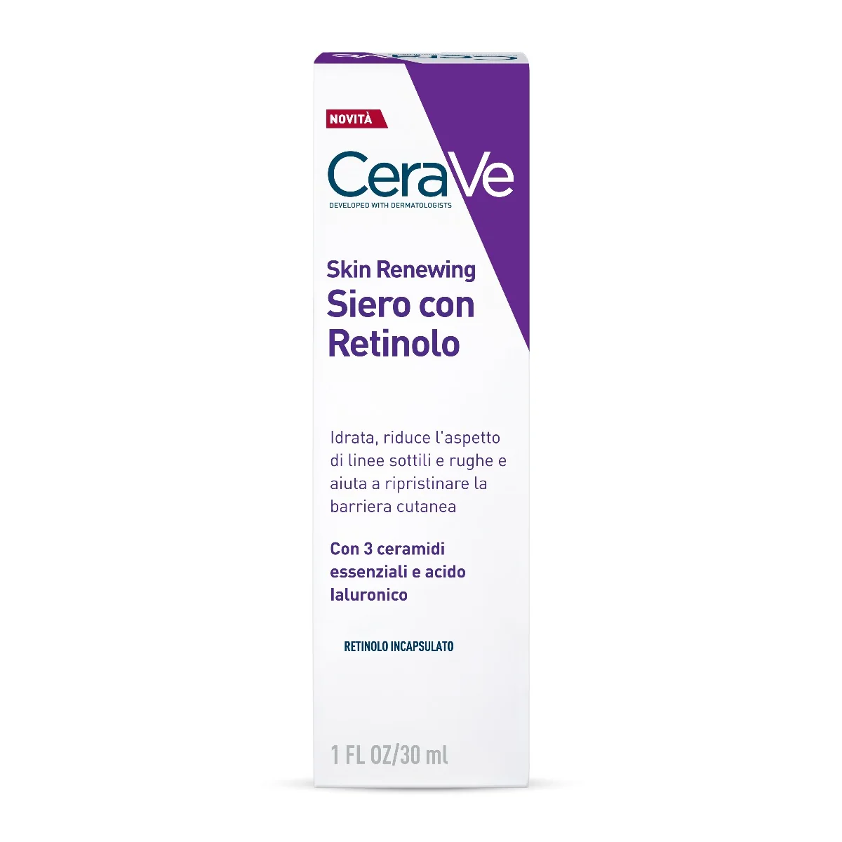 CeraVe Skin Renewing - Siero Viso con Retinolo Anti Età Prime Rughe, 30 ml Antiage