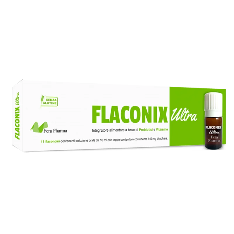 Flaconix Ultra Integratore Probiotici e Vitamine 11 Flaconcini