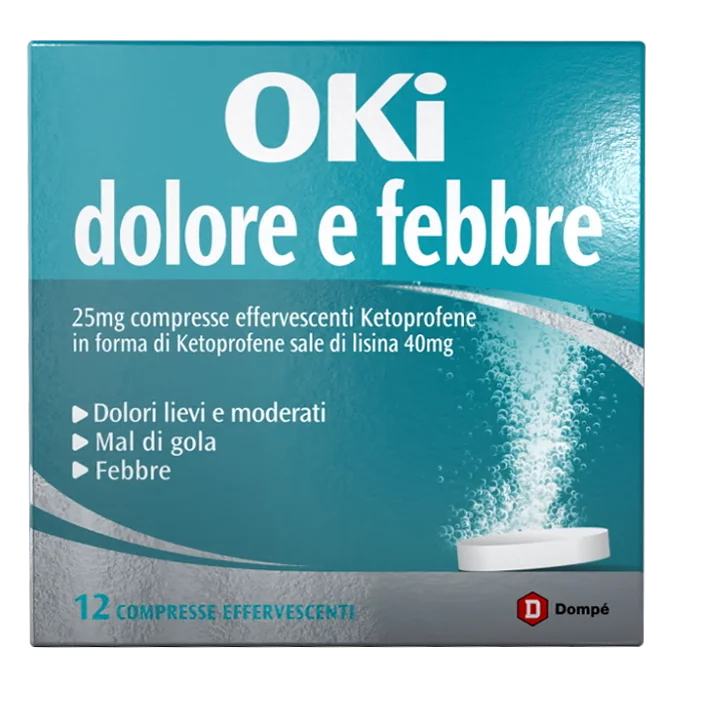 Oki Dolore E Febbre 12 Compresse Effervescenti Febbre e Dolore
