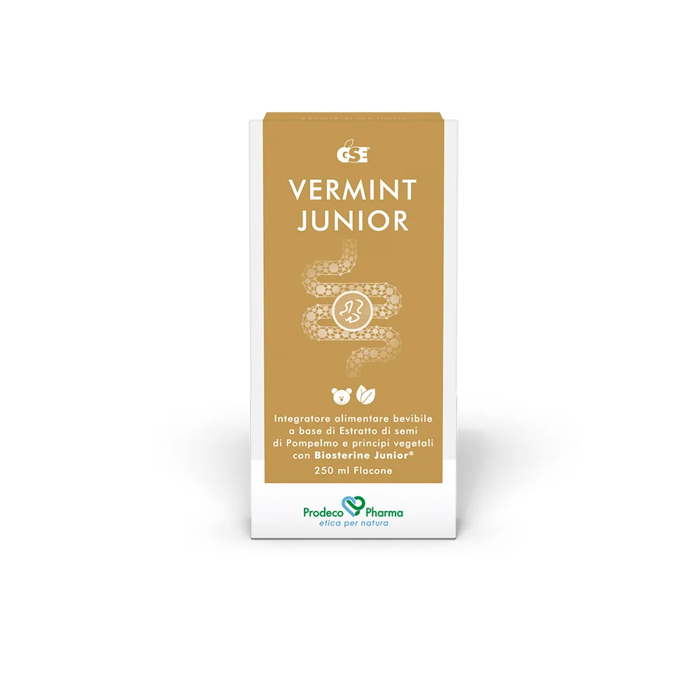 Gse Vermint junior sciroppo 250 ml Integratore naturale per la funzionalità intestinale