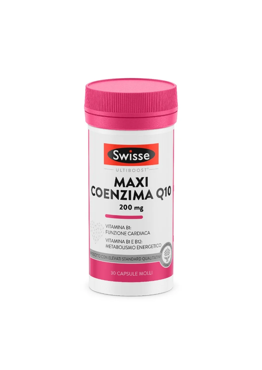 Swisse Maxi Coenzima Q10 Integratore Cardiaco 30 Capsule Antiossidante