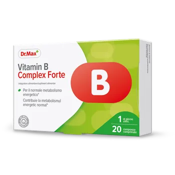 Dr.Max Vitamin B Complex Forte 20 Compresse Integratore di Vitamina B