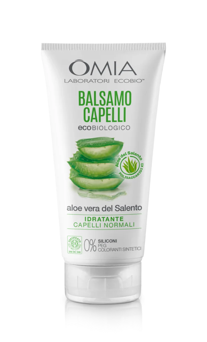 Omia Balsamo Capelli Bio Aloe Vera Del Salento 180 ml Idratante Per Capelli Normali