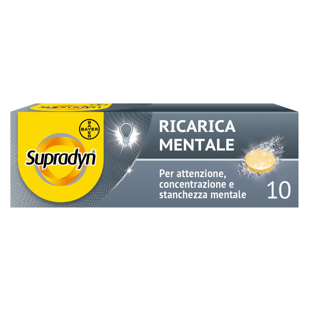 Supradyn Ricarica Mentale 10 Compresse Memoria e Concentrazione
