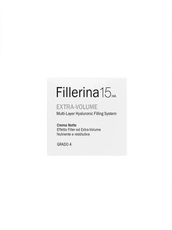 Fillerina 15 Ha Extra Volume Night Cream Grado 4 50 Ml Riempitiva Volumizzante e Nutriente